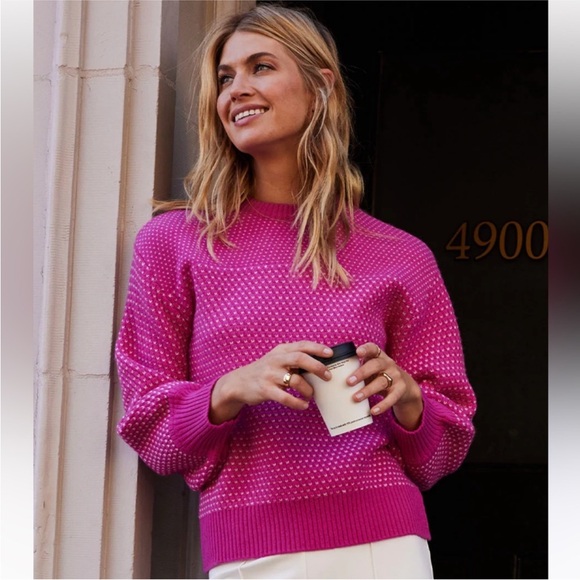 summersalt Sweaters - Summersalt The Luxe Cashmere Wool Blend Mix Stitch Sweater Luxury Soft